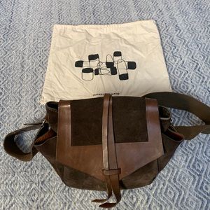 Isabel Marant Brown Leather and Suede Crossbody Bag